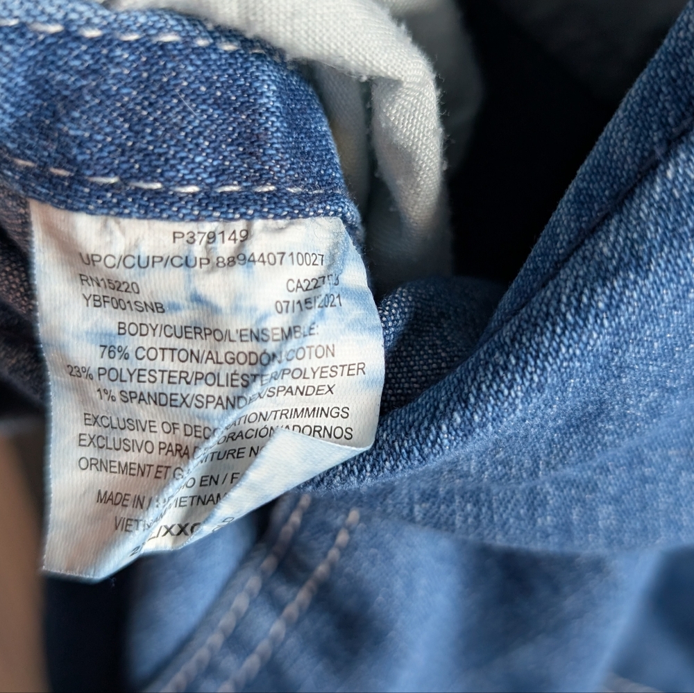 Liberty Bib Overalls, Dark Blue Wash, XXL - Picture 5 of 7